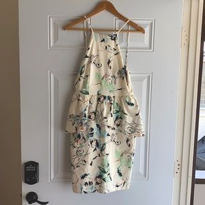 The Vanity Room Peplum dress with floral print